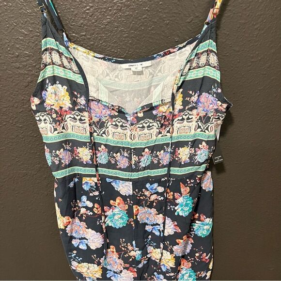 O'NEILL Liam Floral Print Romper in Slate XL - Picture 4 of 14